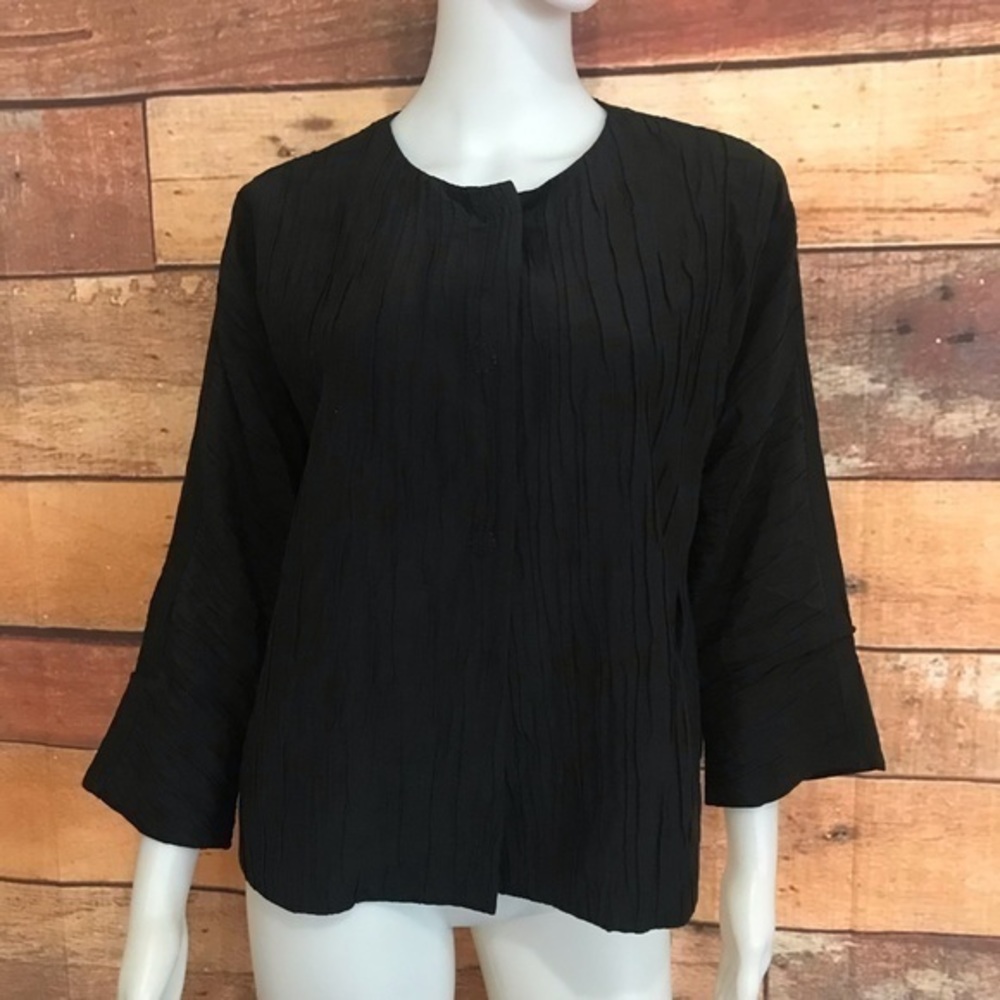 Eileen Fisher Crinkle Jacket Sz S